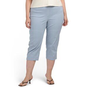 ZAC & RACHEL Chambray Plus Pull On Capris